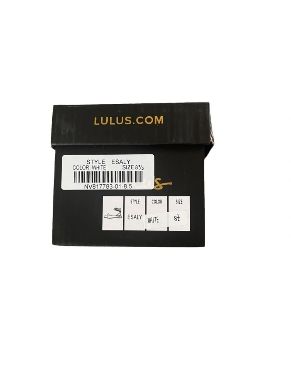 Lulu's- White ‘Esaly’ Ankle-Wrap Flat Sandals